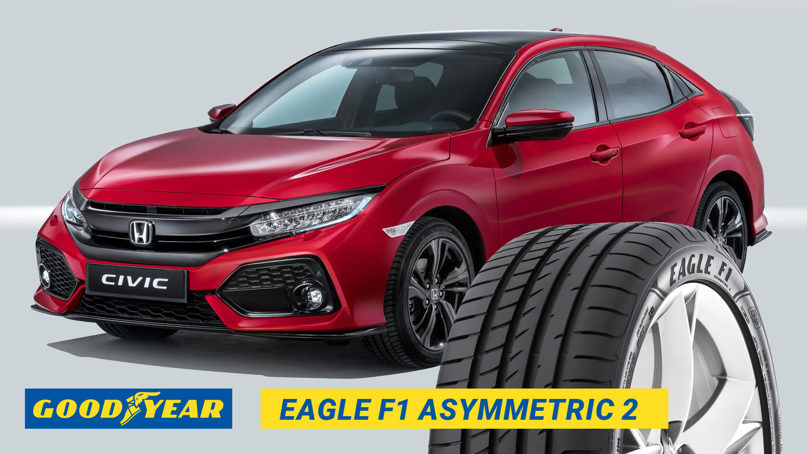 Шины Goodyear выбраны для Honda Civic 2017